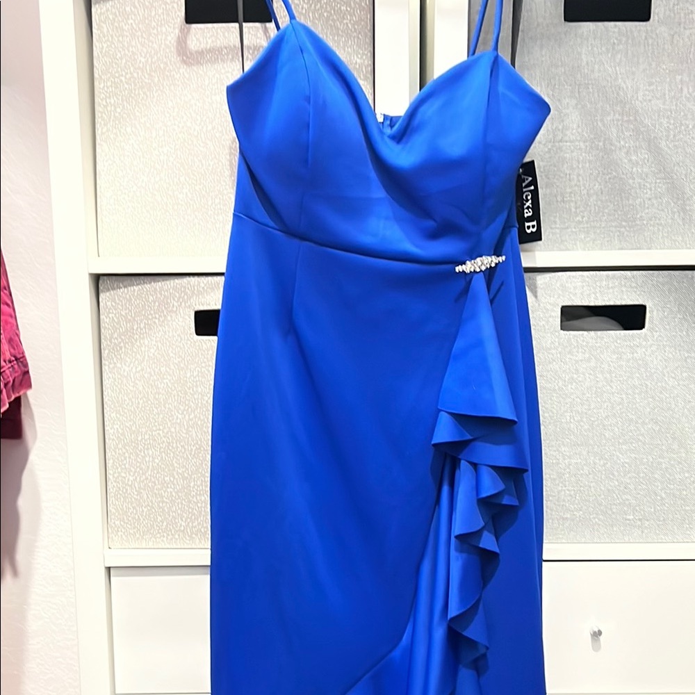 Elegant Blue Evening Dress